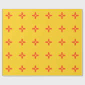 NIEUW MEXICO-Vlagpatroon Cadeaupapier (Vlak)