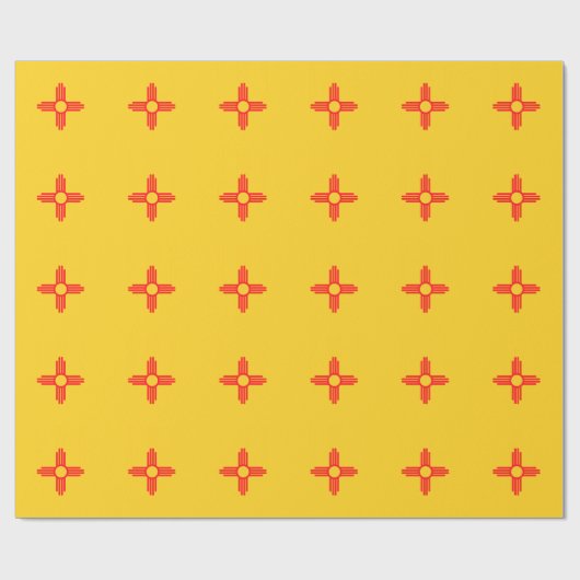 NIEUW MEXICO-Vlagpatroon Cadeaupapier (Vlak)