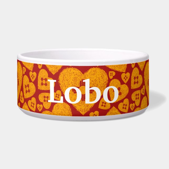 Nieuw-Mexico Zia Hart Voerbakje (Voorkant)