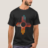 Nieuw Mexico Zia Symbol Print T-shirt (Voorkant)