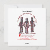 Nieuw Mexico Zia Zonnesymbool Feestdagenkaart (Achterkant)