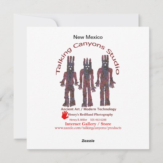 Nieuw Mexico Zia Zonnesymbool Feestdagenkaart (Achterkant)