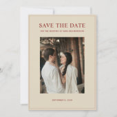 Nieuw minimalistisch foto 2026 save the date (Voorkant)