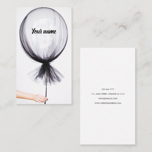 Nieuw mode kunst creatief visitekaartje (Voorkant / Achterkant)