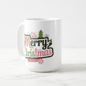 Nieuw model voor vrolijke kerst Mok (Voorkant links)