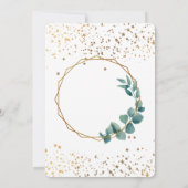 Nieuw modern herfst huis verjaardagsfeestje in kaart (Achterkant)