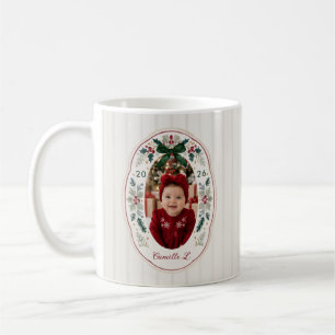 Nieuw Moeder Baby's Eerste Kerst Foto Mok