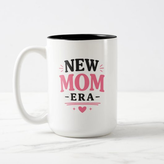 Nieuw Moeder Tijdperk Mok Fun Nieuw Moeder Cadeau (Links)