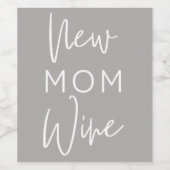 Nieuw Moeder Wijn Label Etiket (Enkel label)