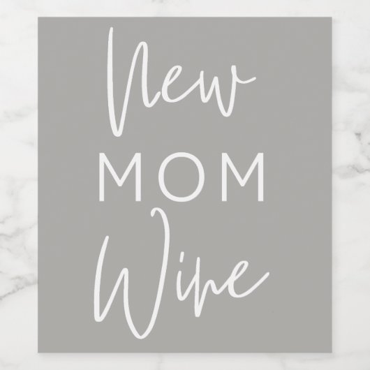 Nieuw Moeder Wijn Label Wijn Etiket (Enkel label)