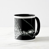 NIEUW! mok "Cochlear Duct" Block Print (Voorkant rechts)