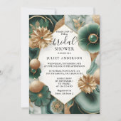 Nieuw Monstera Smaragd Groen en Goud Vrijgezellenf Kaart (Voorkant)