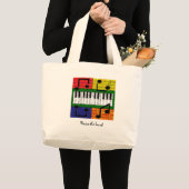 NIEUW MUZIEK GROTE TOTE BAG (Voorkant (product))