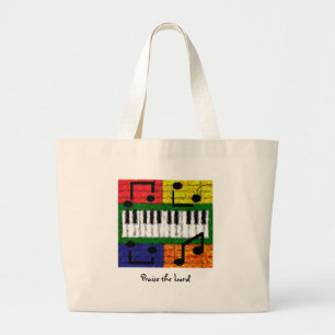 NIEUW MUZIEK GROTE TOTE BAG
