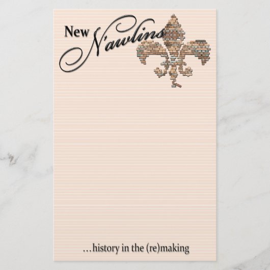 " nieuw n ' awlins " - kantoorbenodigdheden briefpapier (Voorkant)