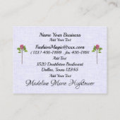 NIEUW Naaien / Naadstress / Mode Visitekaartje (Achterkant)