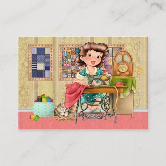 NIEUW Naaien / Naadstress / Mode Visitekaartje (Voorkant)