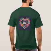 Nieuw Natural love design T-shirt (Achterkant)