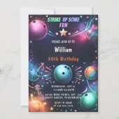 Nieuw Neon Boy Kinder Team Event Bowling 30e verja Kaart (Voorkant)