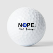 NIEUW. NIET VANDAAG GOLFBALLEN (Voorkant)