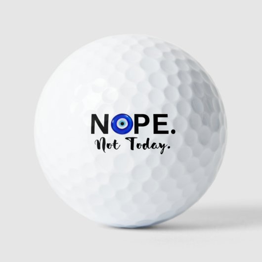 NIEUW. NIET VANDAAG GOLFBALLEN (Voorkant)
