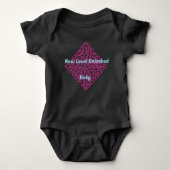 Nieuw Niveau Ontgrendeld Baby Roze Luipaard Print  Romper (Voorkant)
