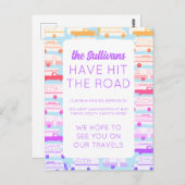 NIEUW NOMAD ADRES Camper Trailer Vanlife RV Briefkaart (Voorkant / Achterkant)