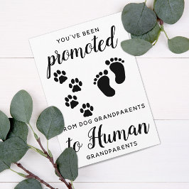 Nieuw Oma en Opa zwangerschapsaankondigingskaart