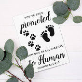 Nieuw Oma en Opa zwangerschapsaankondigingskaart