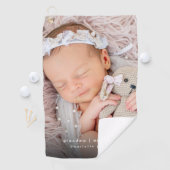 Nieuw Oma Jaar Opgericht Baby Foto Golfhanddoek (Insitu)