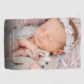 Nieuw Oma Jaar Opgericht Baby Foto Golfhanddoek (Horizontaal)