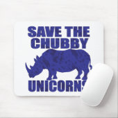 NIEUW-Onderdruk-Chubby-Unicorns Muismat (Met muis)
