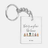 Nieuw onroerend goed nieuwe eigenaar nieuwe sleute sleutelhanger (Voorkant Links)