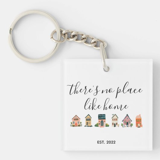 Nieuw onroerend goed nieuwe eigenaar nieuwe sleute sleutelhanger (Voorkant)