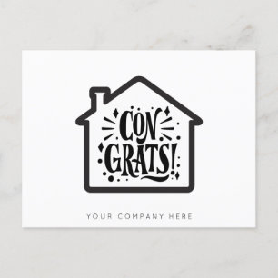 Nieuw onroerend goed voor huiseigenaars briefkaart