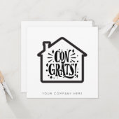 Nieuw onroerend goed voor huiseigenaars kaart (Voorkant / Achterkant in situ)