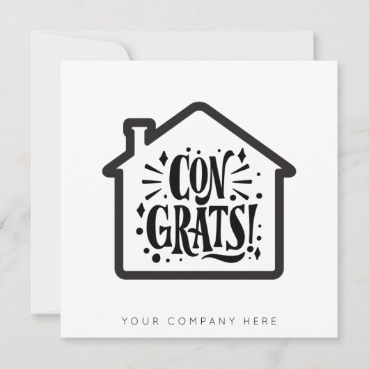 Nieuw onroerend goed voor huiseigenaars kaart (Voorkant)