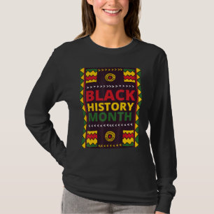Nieuw ontwerp Afrikaans kleurpatroon Zwart Geschie T-shirt