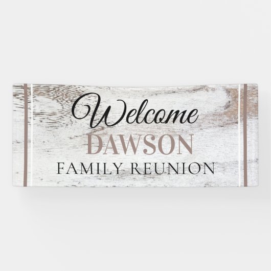 Nieuw ontwerp! CUSTOM Family Reunion banner (Horizontaal)