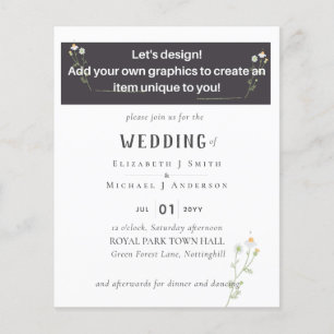 NIEUW! ONTWERP EIGEN TROUWKAART FOLDER!! Budget Flyer