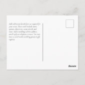 NIEUW! ONTWERP EIGEN WEDDING RSVP-Briefkaart vanaf Briefkaart (Achterkant)