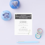 NIEUW! ONTWERP EIGEN WEDDINGINVITATIEFLYER!! Begro Flyer (Enkel)