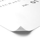 NIEUW! ONTWERP EIGEN WEDINGZIJDE 11x15.4 Poster (Hoek)