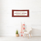 Nieuw ontwerp!Fijne ouderdomsbanner Spandoek (Insitu)