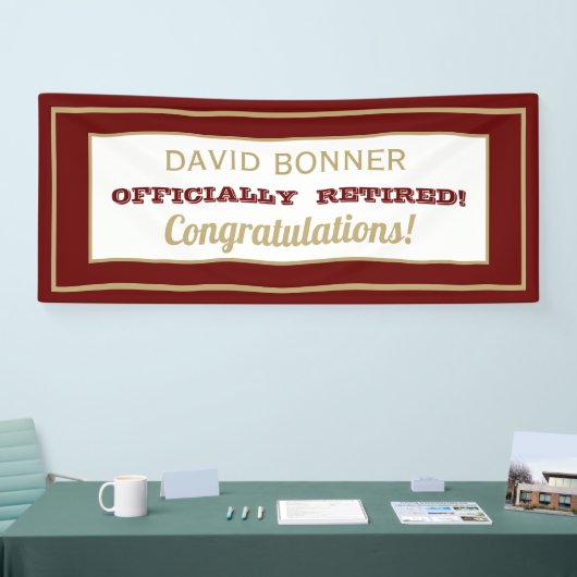 Nieuw ontwerp!Fijne ouderdomsbanner Spandoek (Beurs)