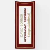 Nieuw ontwerp!Fijne ouderdomsbanner Spandoek (Verticaal)