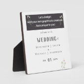 NIEUW! ONTWERP JE EIGEN TROUWTEKEN PLAQUE FOTOPLAAT (Voorkant)