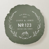 Nieuw ontwerp met eigen hand rond kussen (Voorkant)