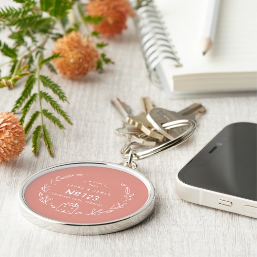 Nieuw ontwerp met eigen hand sleutelhanger (Zijkant)