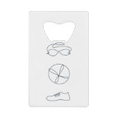 Nieuw ontwerp met triathlon creditkaart flessenopener (Voorkant)